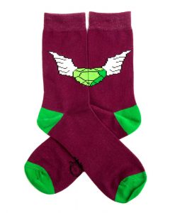 diamond heart socks, sosete cu inima de diamant