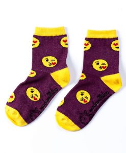 sosete pentru copii cu emoticoane, emoji socks